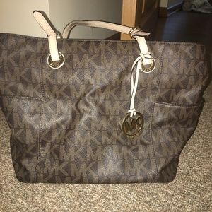 Michael Kors print tote bag